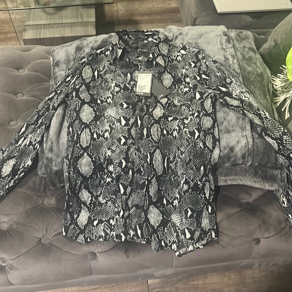 H&M men’s snake skin shirt